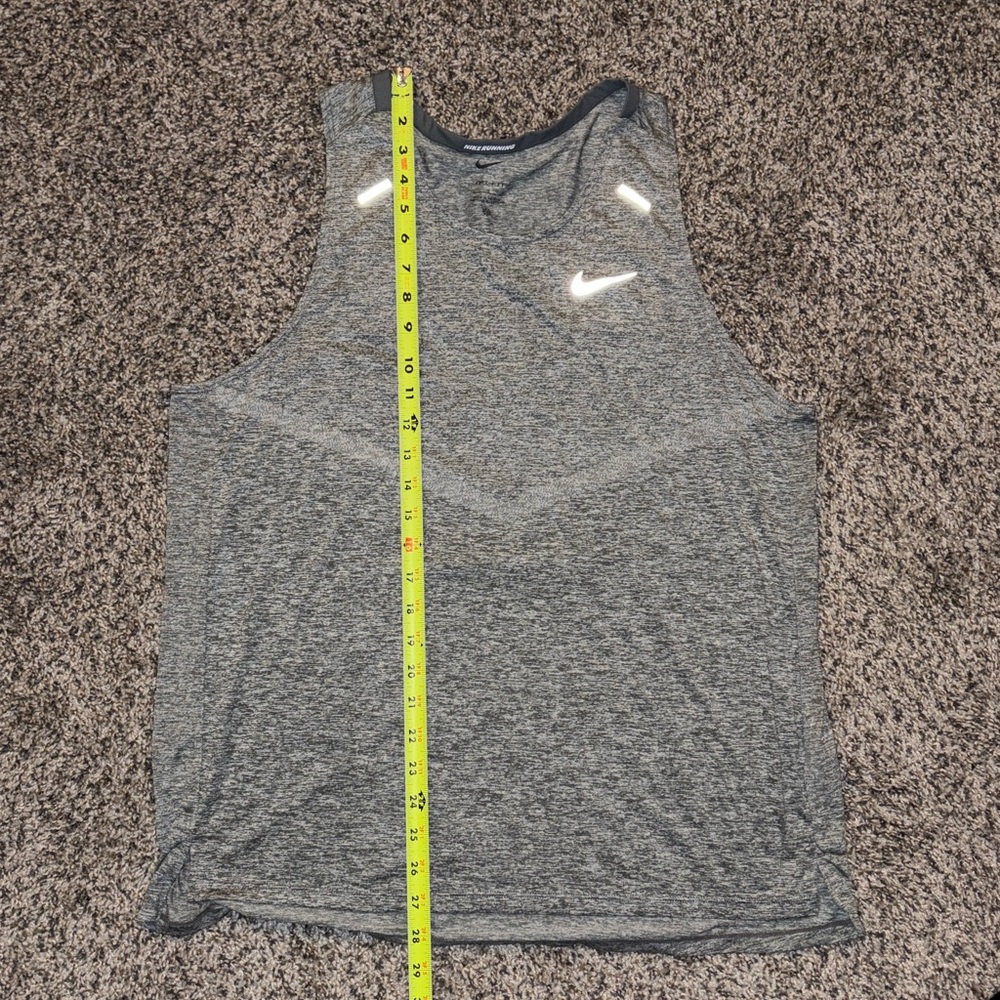 Men's Gray Nike Running Tank Top CZ9179-084